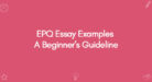 examples of epq essays aqa